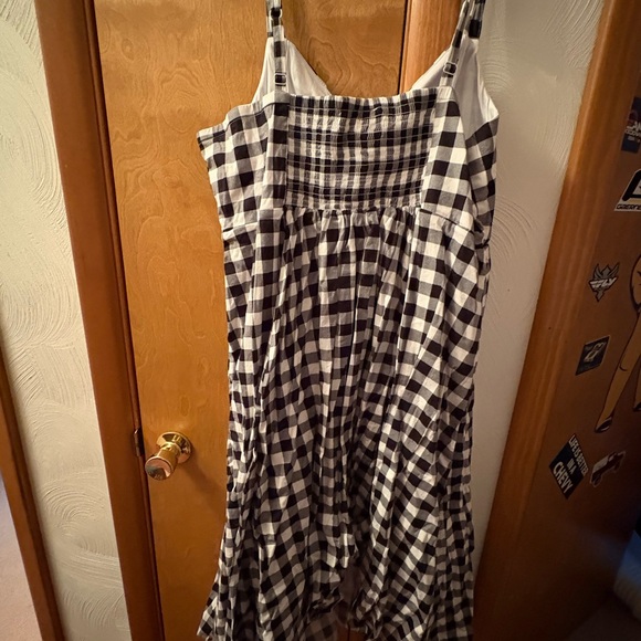 Torrid Midi Poplin Sweetheart Black and White Gingham Dress Size 3 - Picture 5 of 6